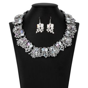 Its a beautiful 2pcs set of iridescent, classic white & milky white rhinestones